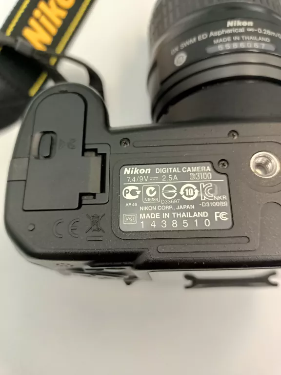 aparat-nikon-d3100-obiektyw-swm-ed-02809ft-lad-torba-stan-11323-2