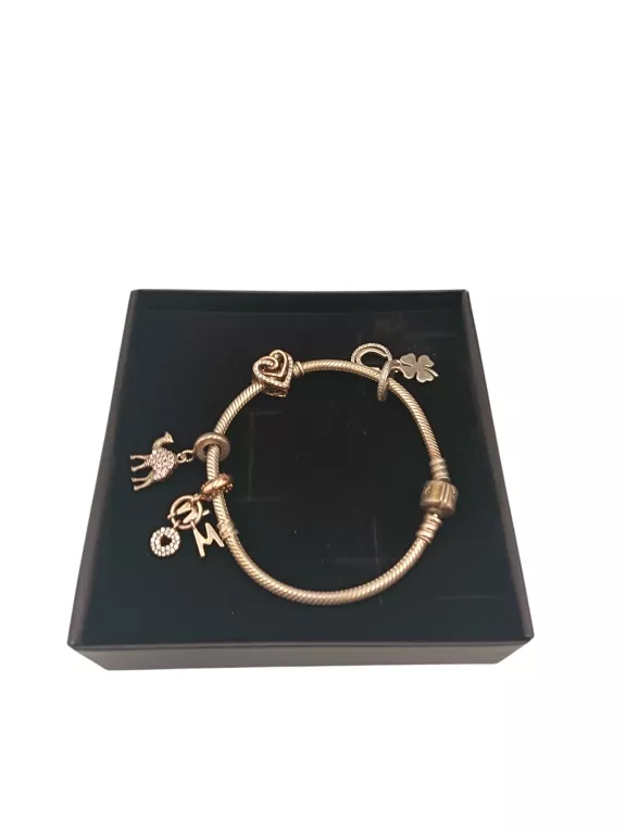 srebrna-bransoletka-pandora-z-charmsami-925-19-cm-stan-11323-2