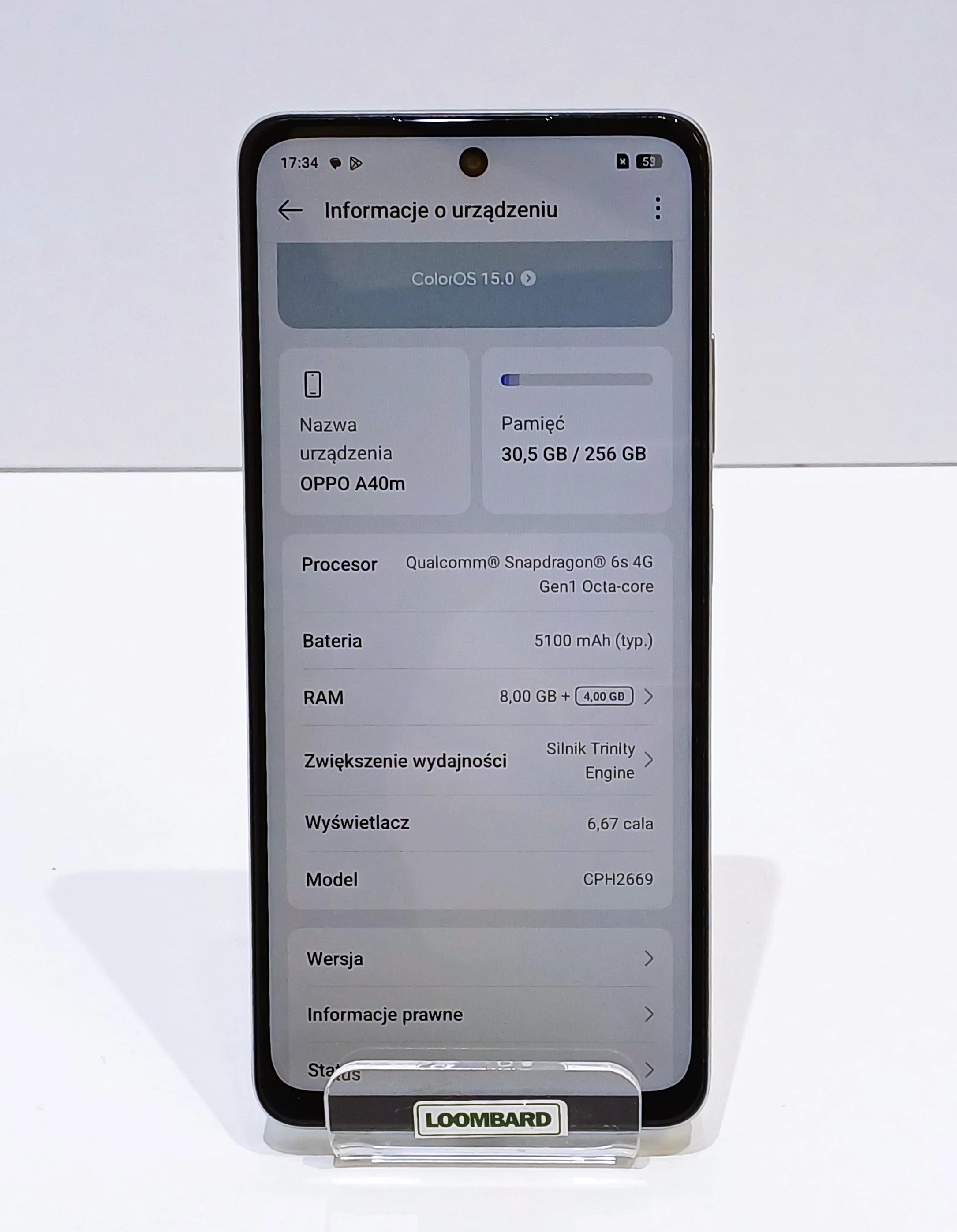 telefon-oppo-a40m-84256gb-ean-gtin-6932169353441