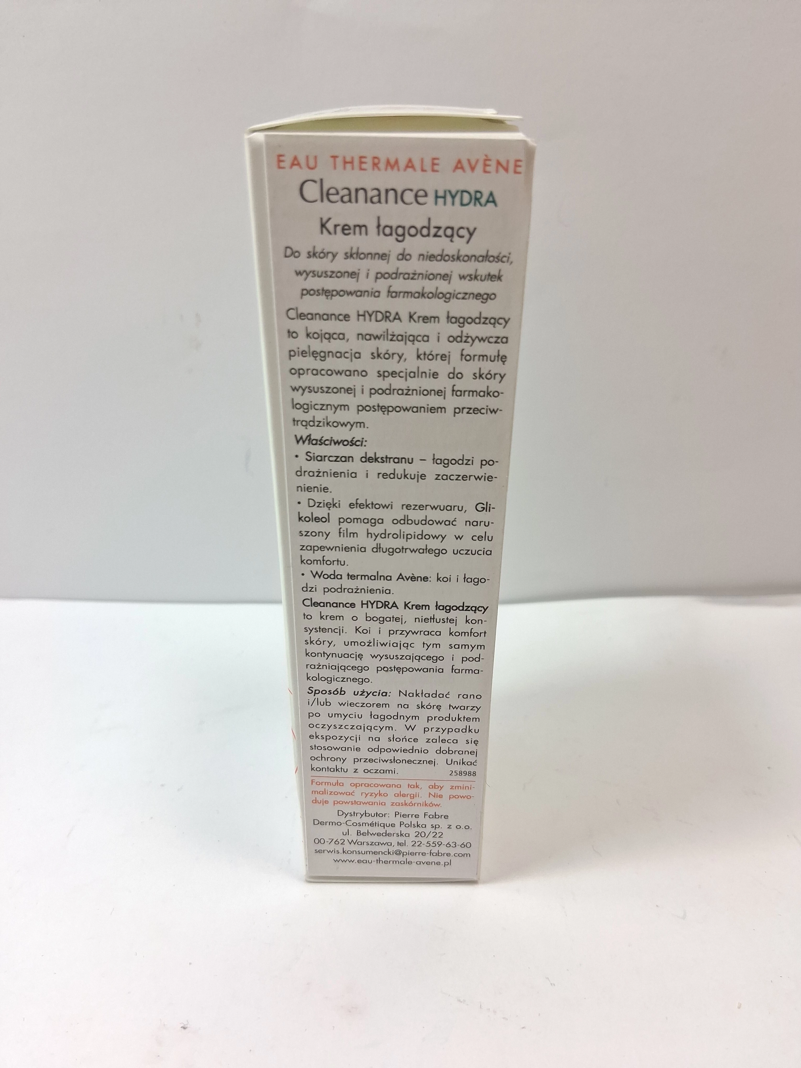 avene-cleanance-hydra-creme-apaisante-40ml-ean-gtin-3282770100891