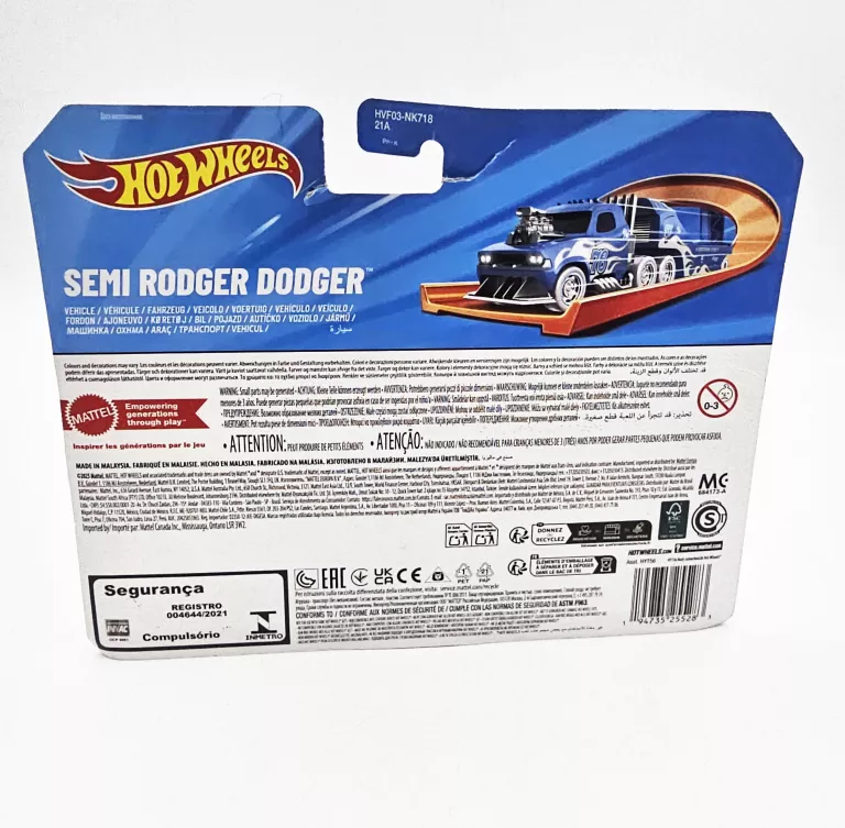 auto-mattel-hot-wheels-track-fleet-semi-rodger-dodger-628as-mlc-one-ean-gtin-194735255283