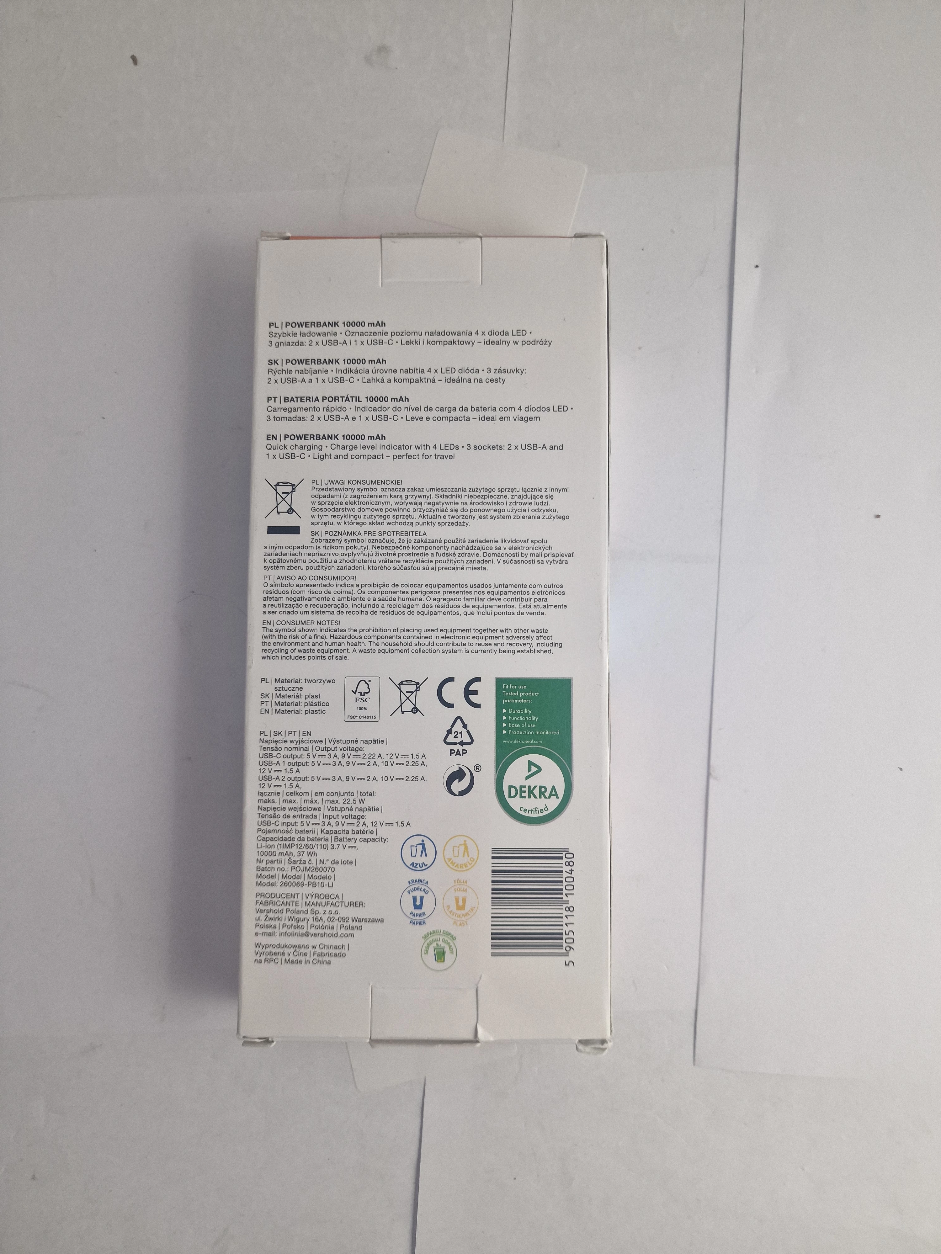 powerbank-hykker-10000mah-zolty-ean-gtin-5905118100480