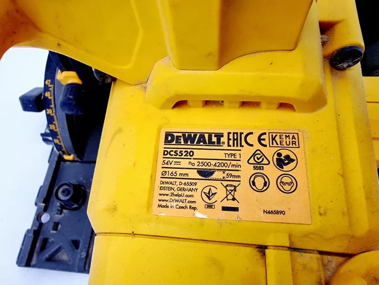zaglebiarka-dewalt-dcs520nt-165mm-li-ion-54v-xr-predkosc-obrotowa-400000
