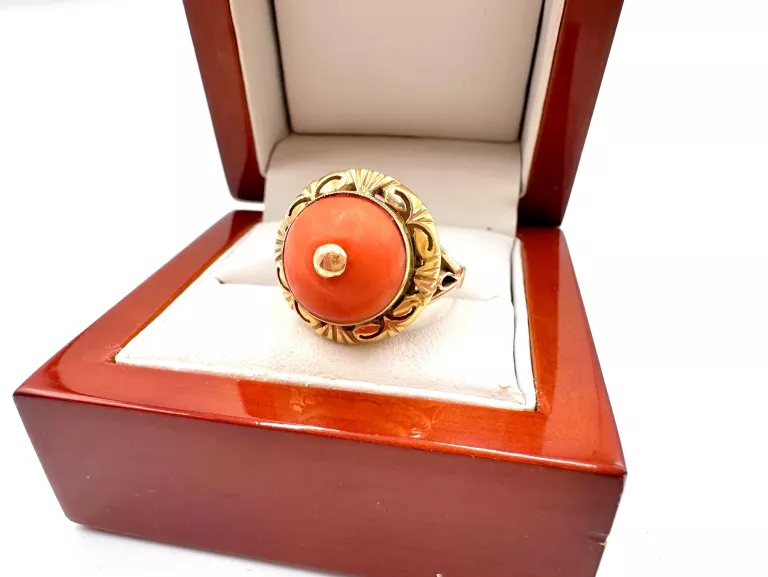 zloty-pierscionek-z-naturalnym-koralem-r15-950g-p585-kopula-rozmiarsrednica-wew-mm-372-15