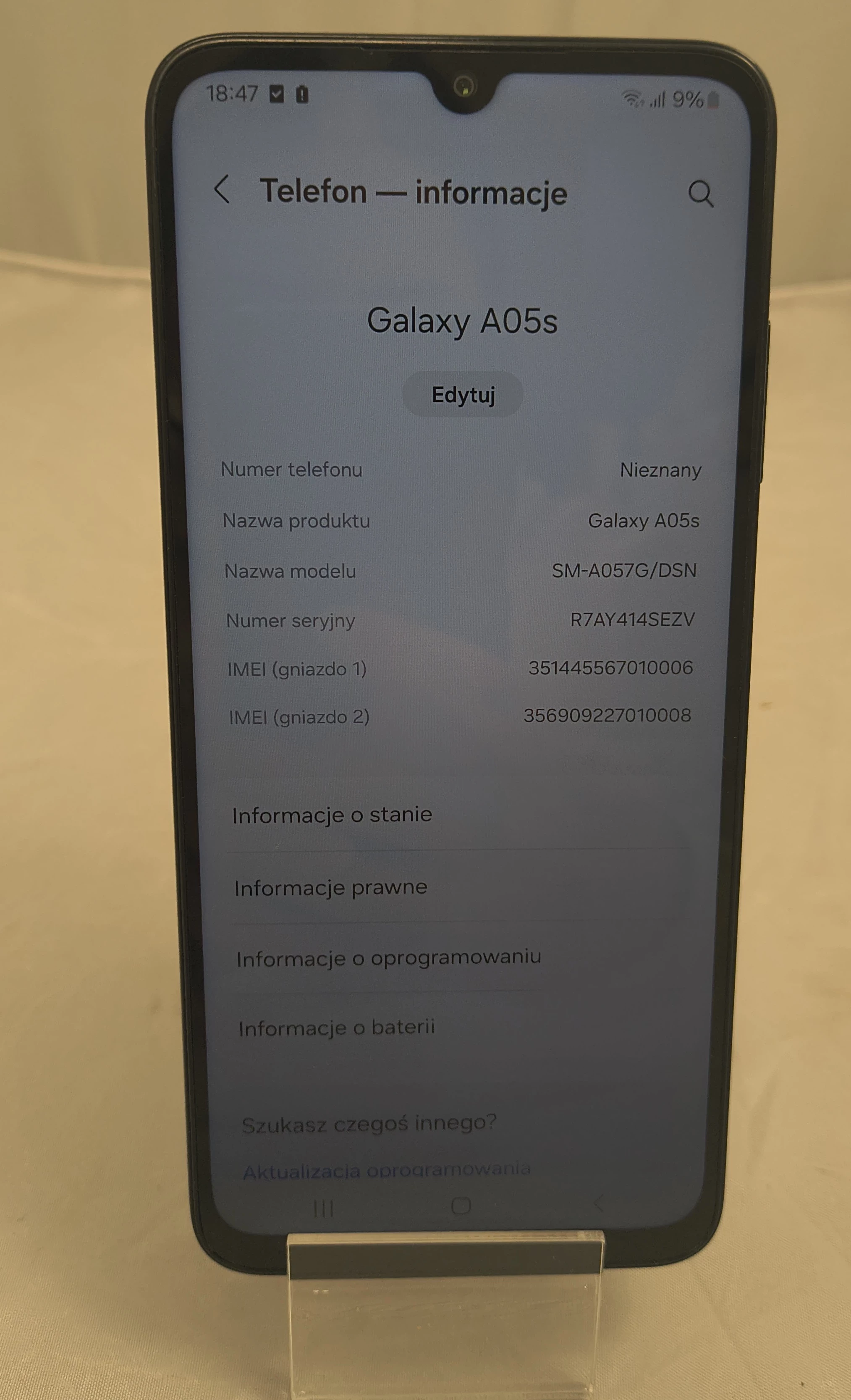 telefon-samsung-galaxy-a05s-464gb-pudelko-kabel-ean-gtin-8806095229881