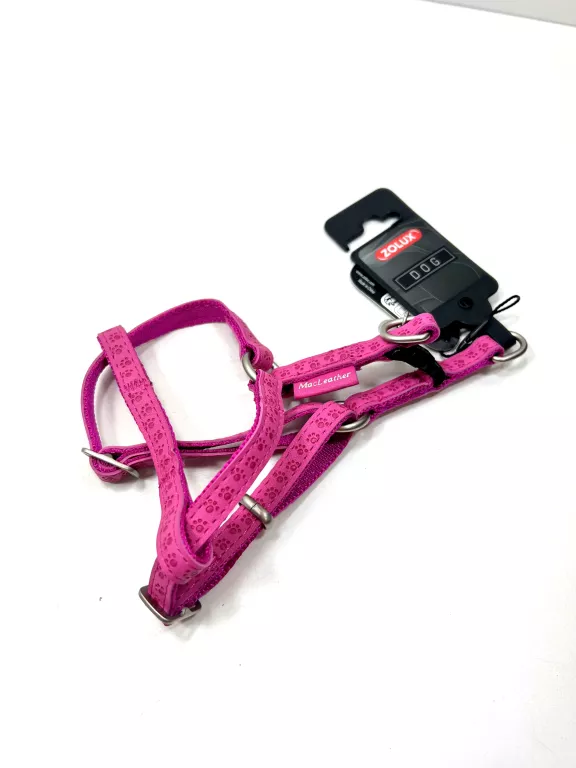 zolux-szelki-dla-psa-mac-leather-10-mm-fuksja-z-metka-ean-gtin-3336021351744