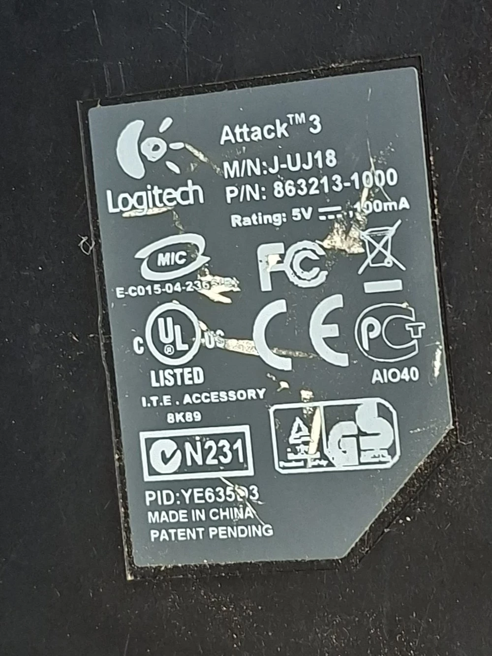 logitech-attack-3-joystick-usb-game-gaming-j-uj18-at-opis-stan-11323-2