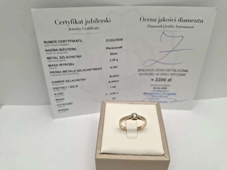 zloty-zareczynowy-pierscionek-z-sercem-585-228g-r13-brylant-008ct-walbrzyska-4-wroclaw