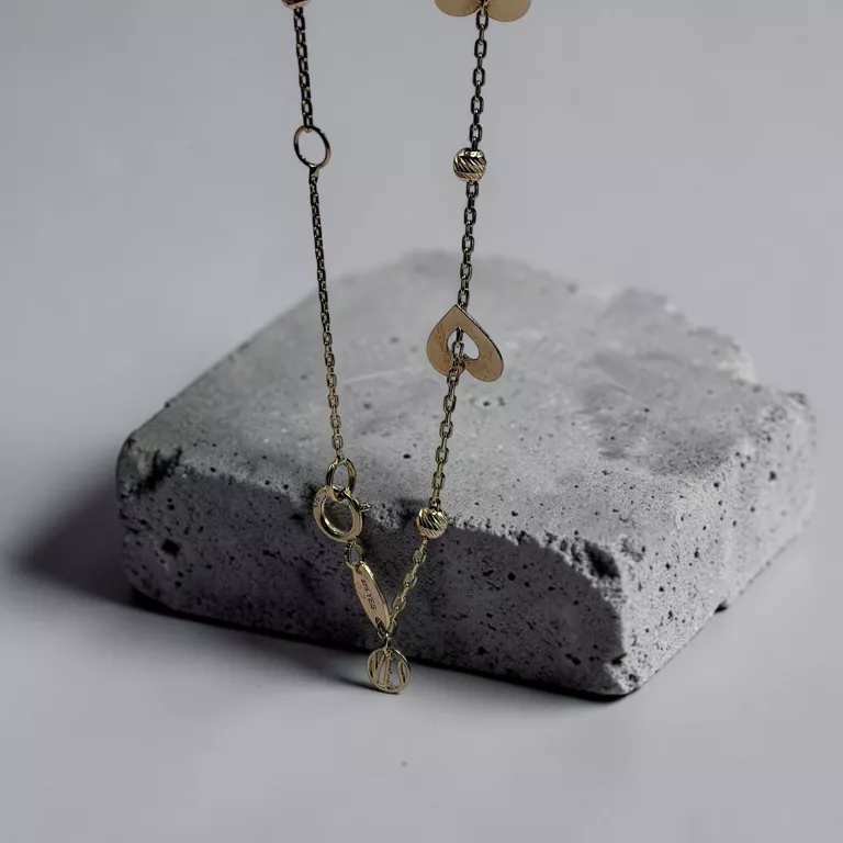 zlota-bransoletka-z-serduszkami-yes-18cm-375-rodzaj-2205-2