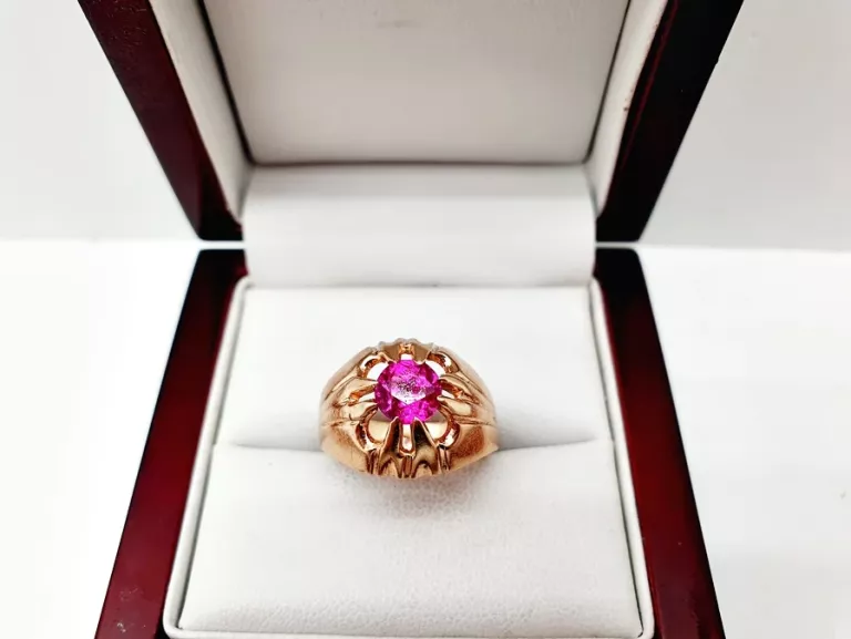 obledny-zloty-pierscionek-z-rozowym-oczkiem-p585-14ct-629-g-r12-strzegomska-200-wroclaw