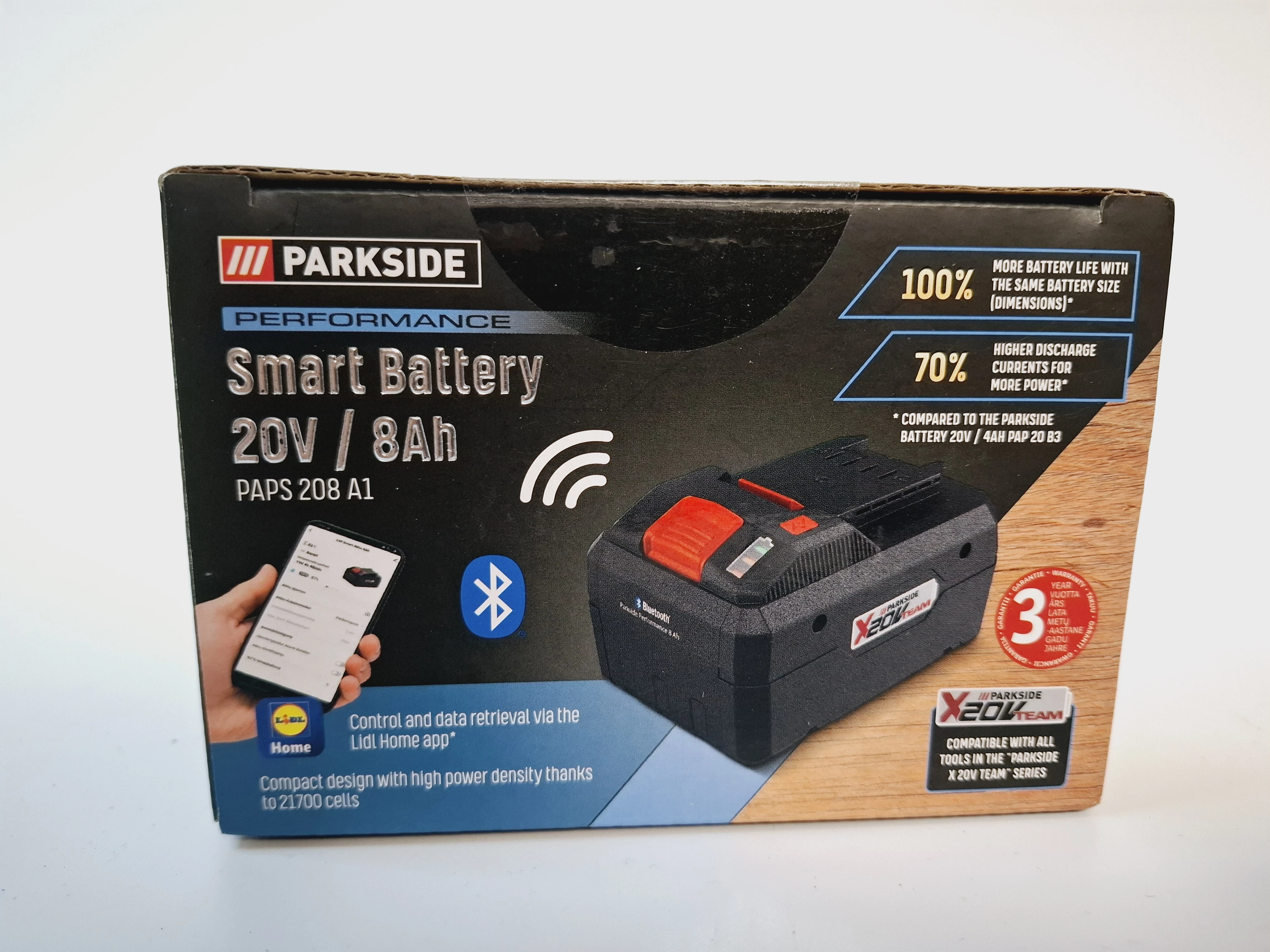 akumulator-bateria-smart-8ah-20v-parkside-performance-paps-208-a1-bluetoot-plac-daszynskiego-5-czestochowa-sj