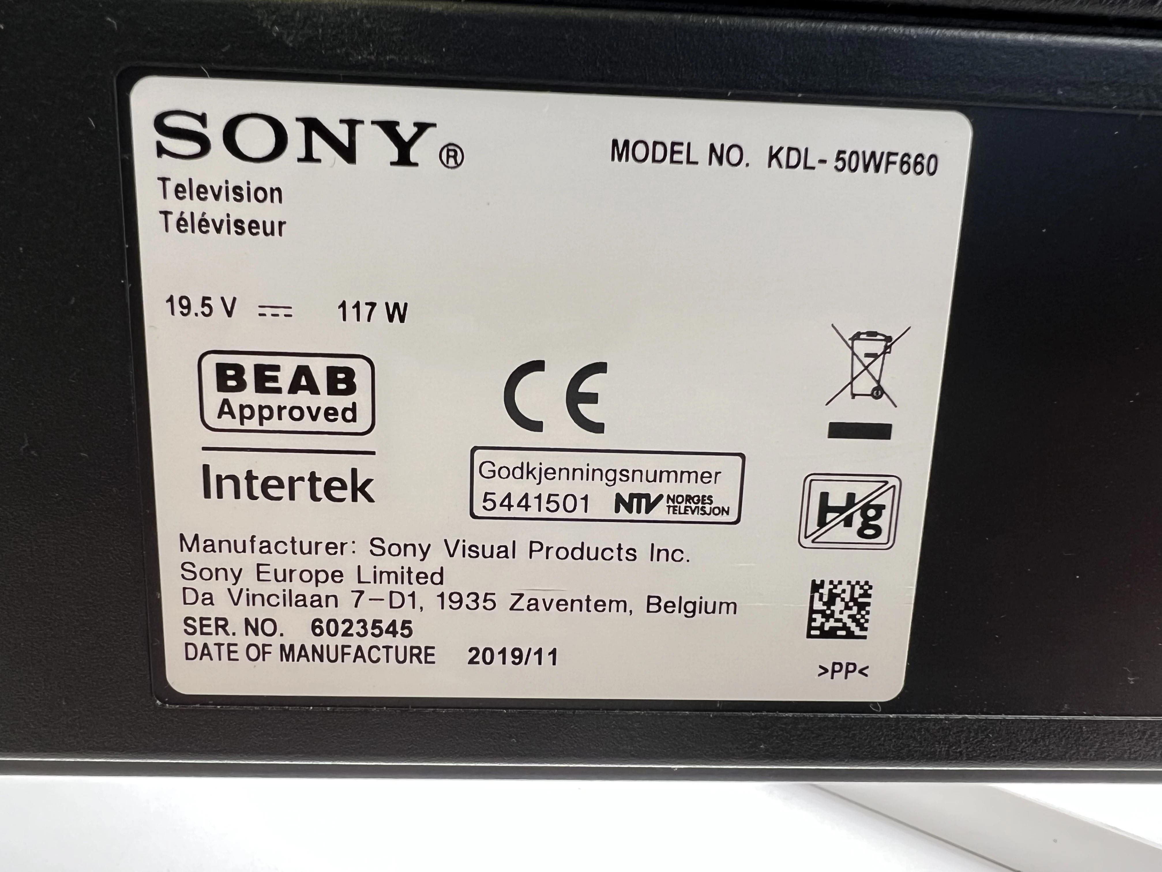 telewizor-sony-kdl-50wf660-ean-gtin-4548736076525