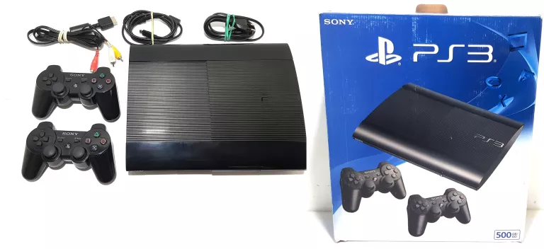 konsola-sony-ps3-super-slim-cech-4304c-500gb-2-pady-stan-bdb-warszawska-162-lomianki