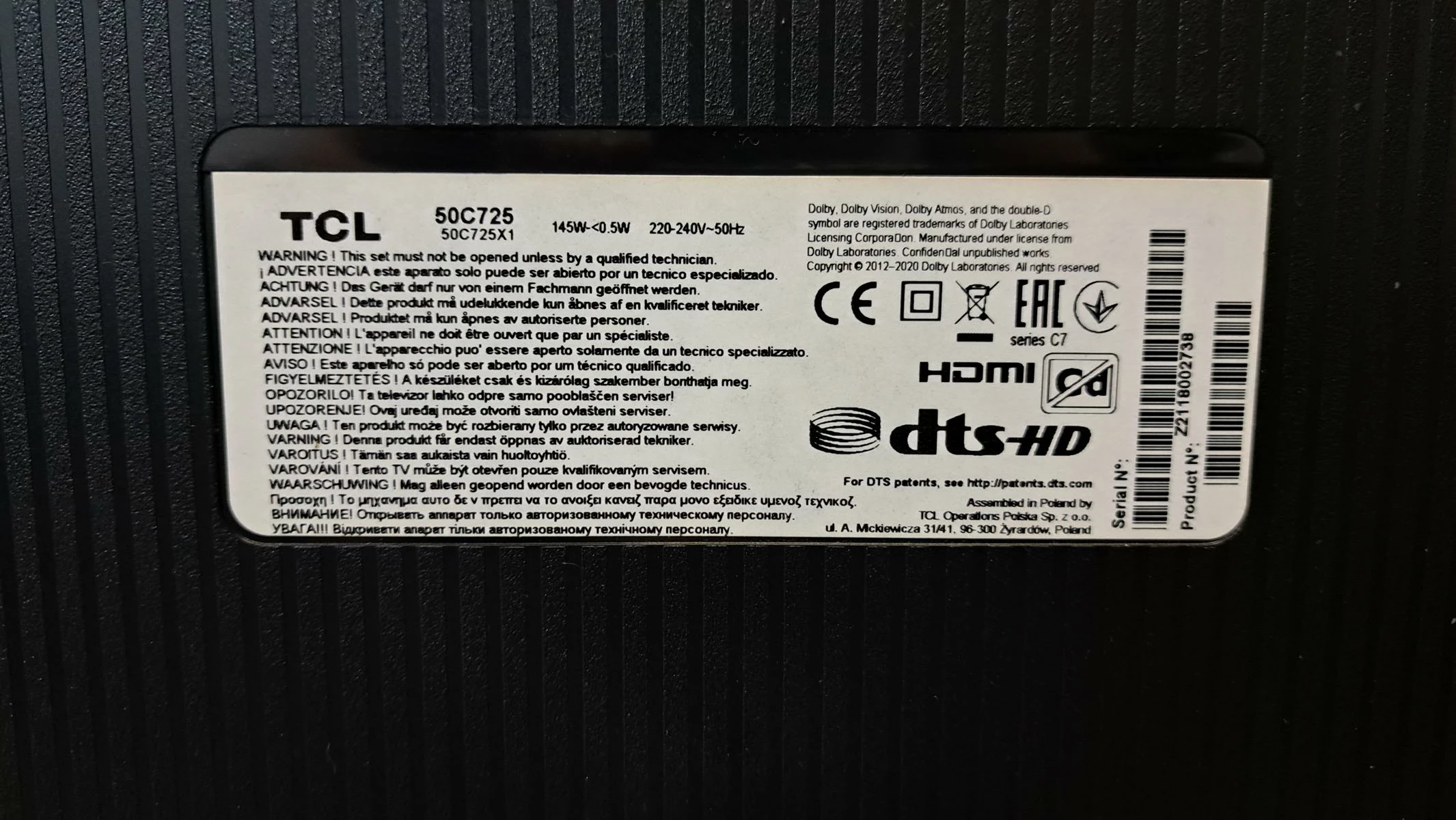 telewizor-tcl-50c725-qled-ean-gtin-5901292515775