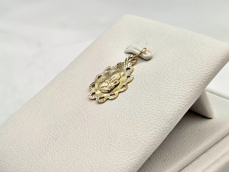 zlota-zawieszka-wisiorek-matka-boska-585-14k-083g-22mm-stan-11323-2