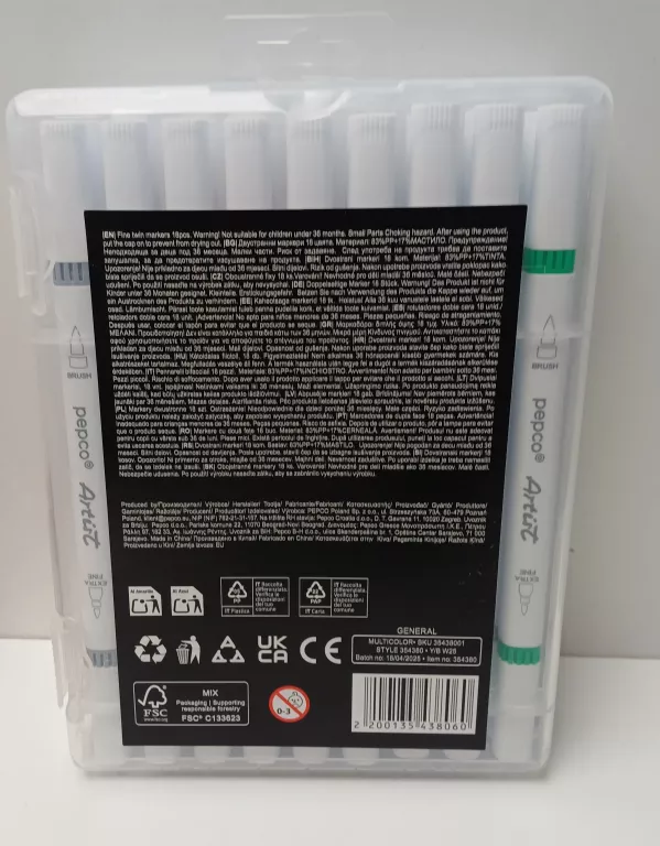 pepco-artist-fine-twin-markers-18-kolorow-ean-gtin-8006679903224
