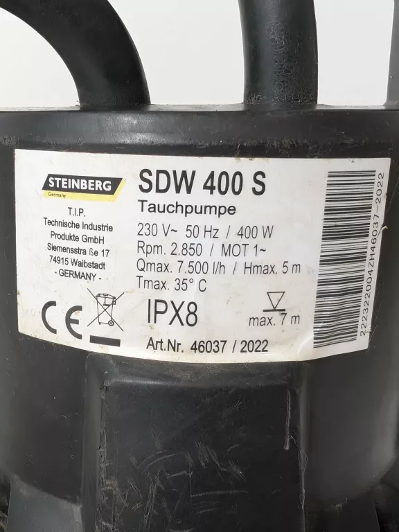 pompa-zanurzeniowa-sdw-400-s-steinberg-7500-lh-maksymalna-wydajnosc-pompy-7500
