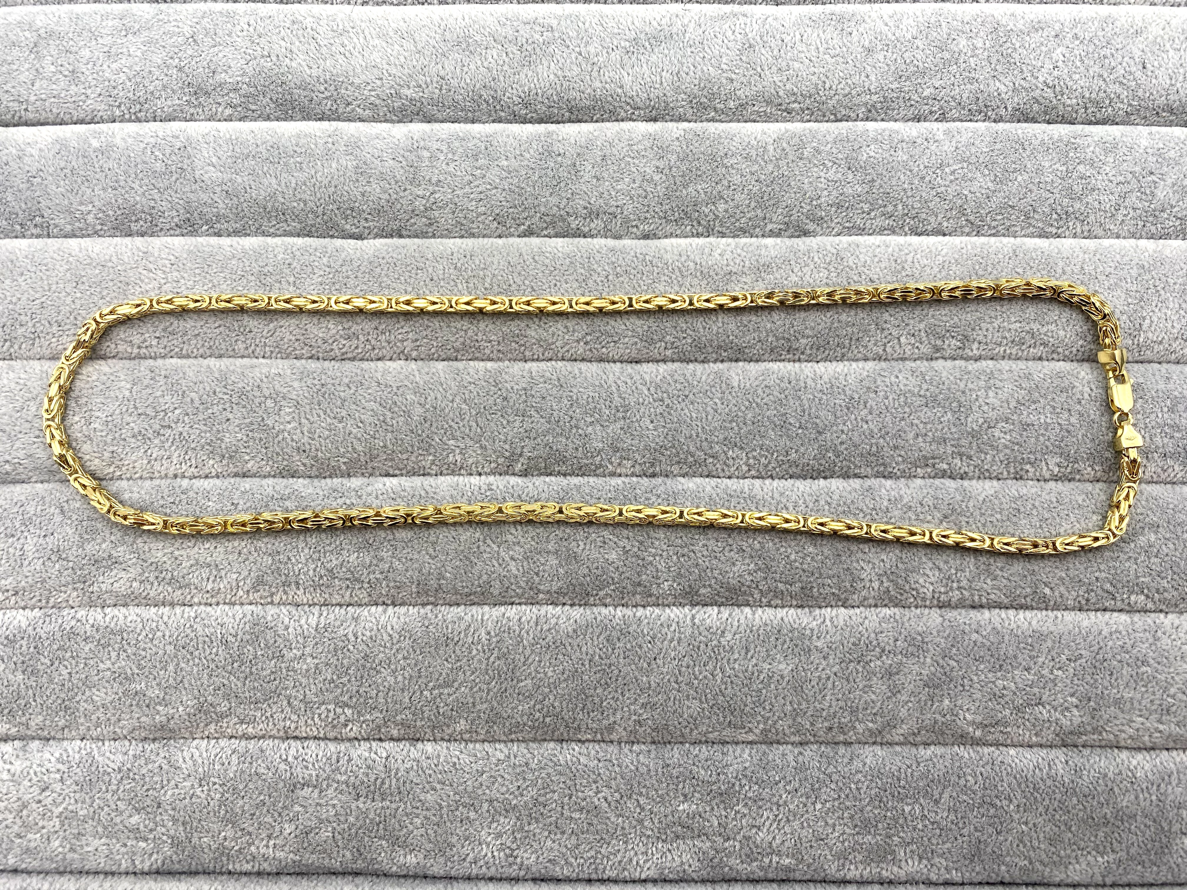 piekny-zloty-lancuszek-splot-krolewski-585-14k-55cm-2208g-stan-11323-2