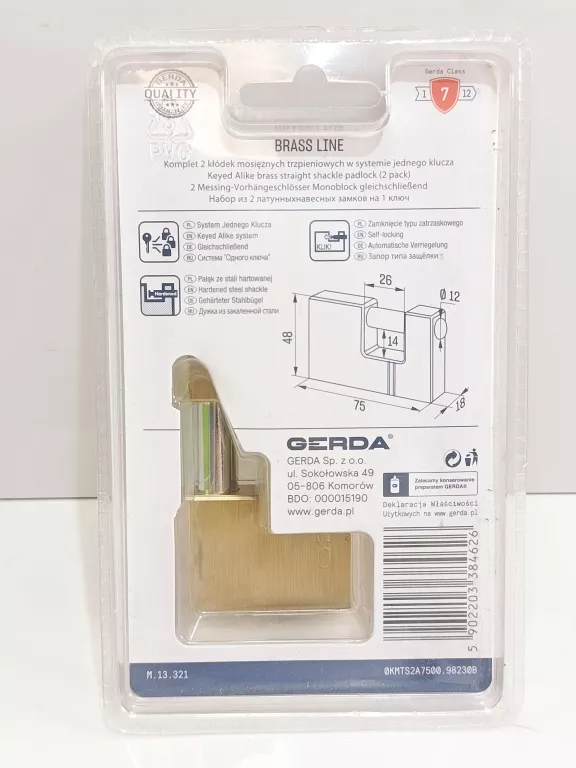 gerda-2-klodki-na-1-klucz-i-5-kluczy-ryglowa-trzpieniowa-stan-11323-2