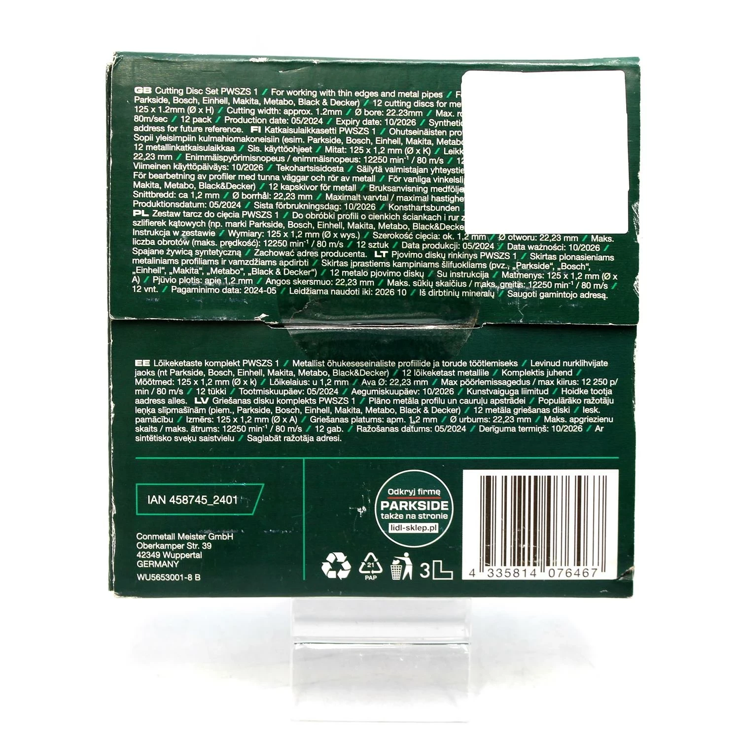 tarcze-tnace-do-metalu-parkside-pwszs-1-125mm-12-szt-ean-gtin-4055334926768