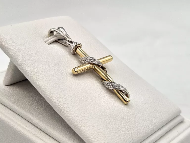 zlota-zawieszka-krzyzyk-opleciony-cyrkoniami-585-14k-337g-42mm-stan-11323-2