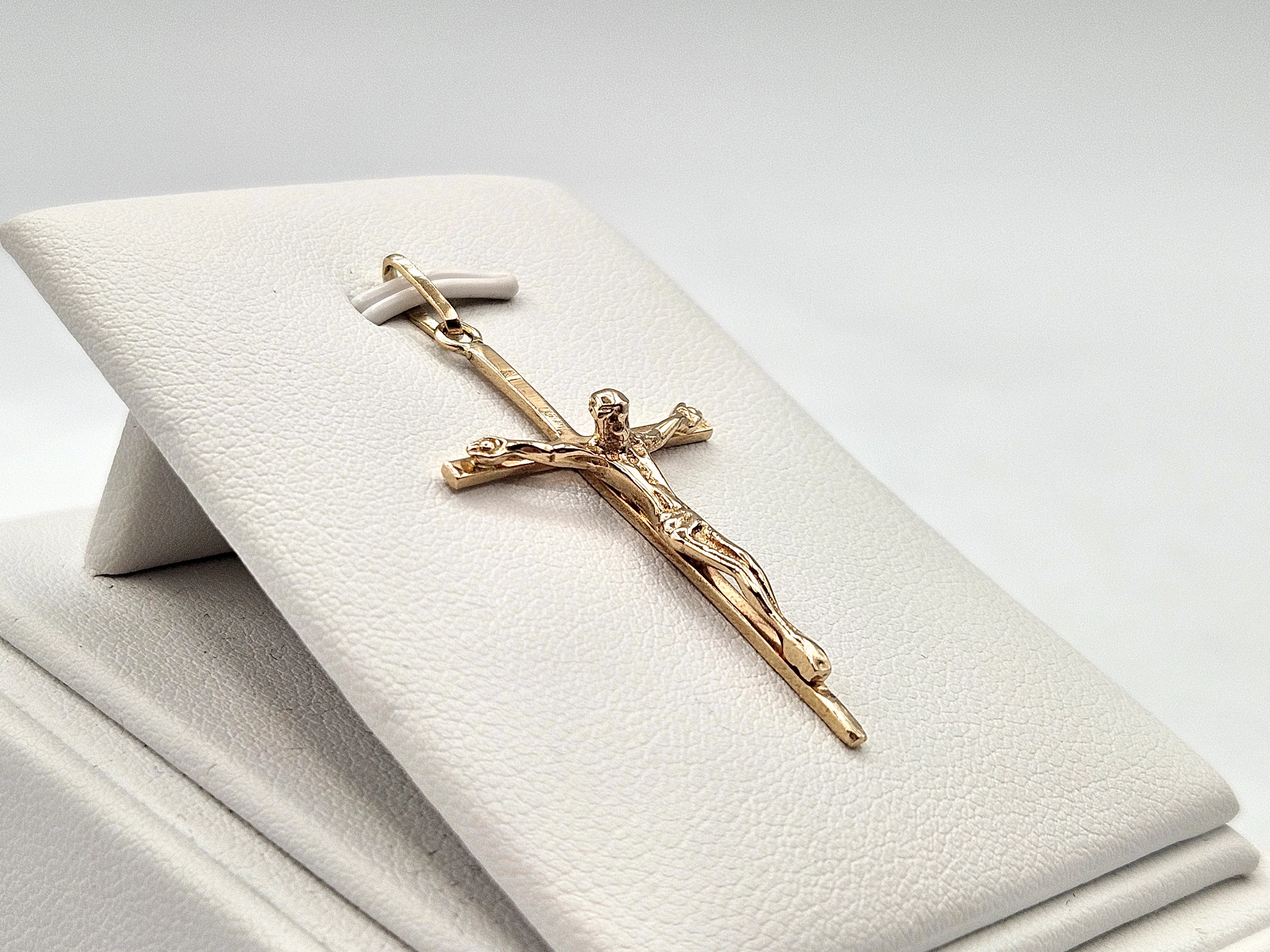 zlota-zawieszka-wisiorek-krzyzyk-583-211g-43mm-stan-11323-2