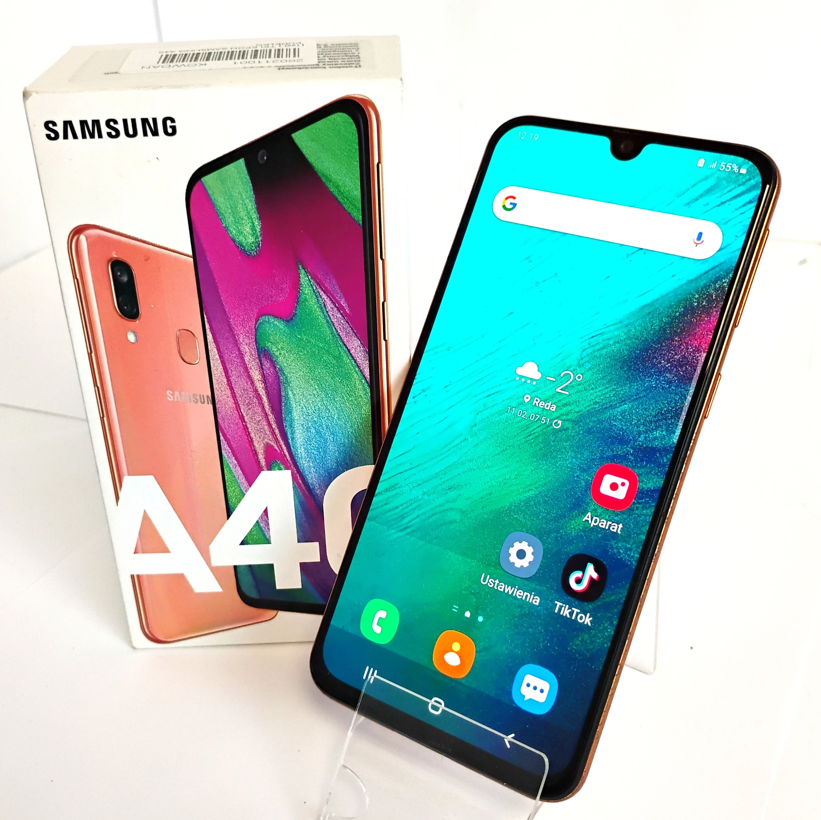 telefon-samsung-a40-464gb-wypalony-ekran-ean-gtin-8801643826352