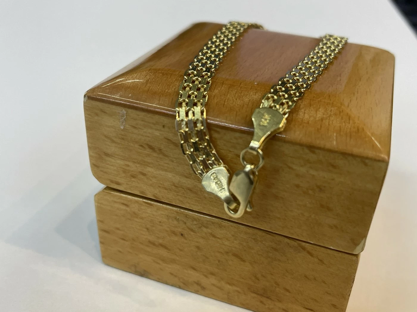 zlota-bransoletka-tasma-585-656g-19-cm-stan-11323-2