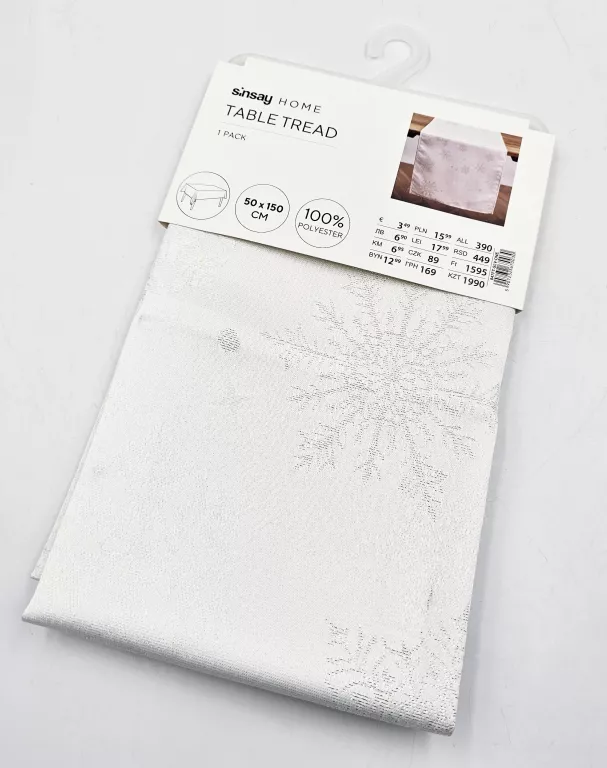 bieznik-sinsay-home-50-x-150-cm-847ft-slv-one-platki-sniegu-ean-gtin-5907232670030