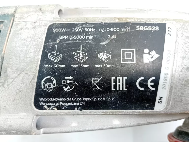 mlotowiertarka-graphite-58g528-predkosc-obrotowa-900