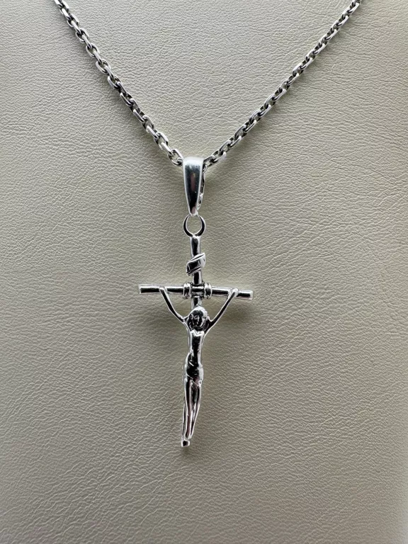 srebrny-lancuszek-z-krzyzykiem-1015g-p925-dl-68cm-stan-11323-2