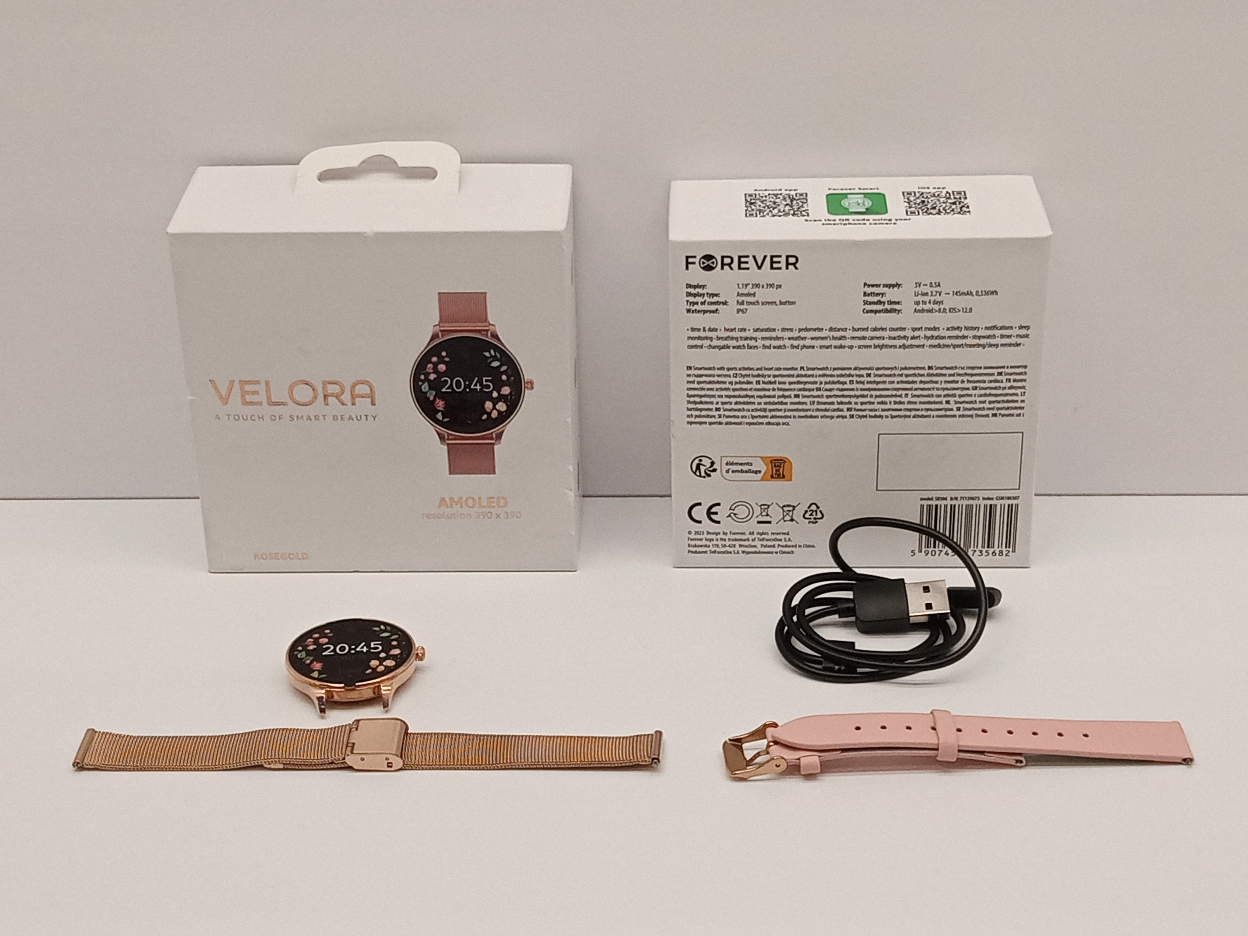 smartwatch-forever-velora-sb-306-rozowe-zloto-ean-gtin-5907457735682