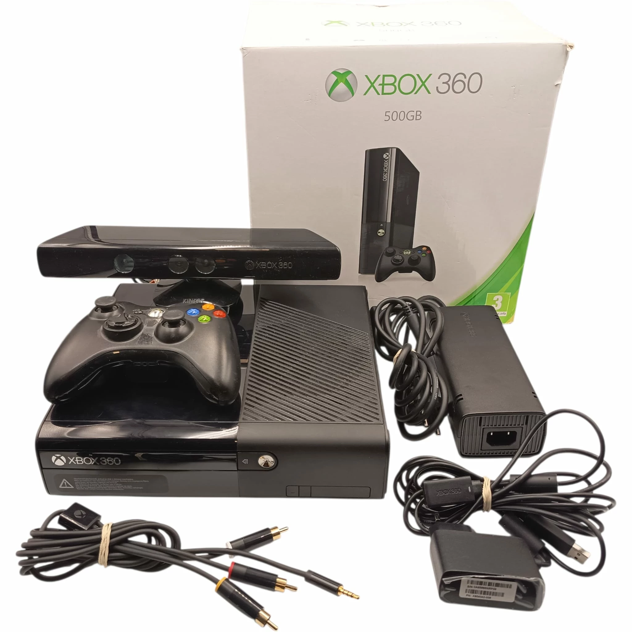 konsola-microsoft-xbox-360-e-500gb-pad-kinect-zasilacz-kable-box-stan-11323-2