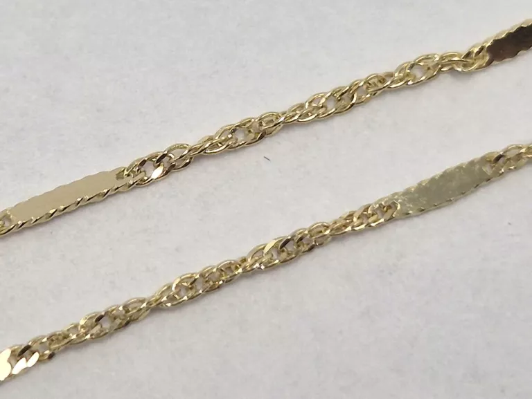 lancuszek-zloty-z-blaszkami-585-14k-135g-dl45-cm-waga-135