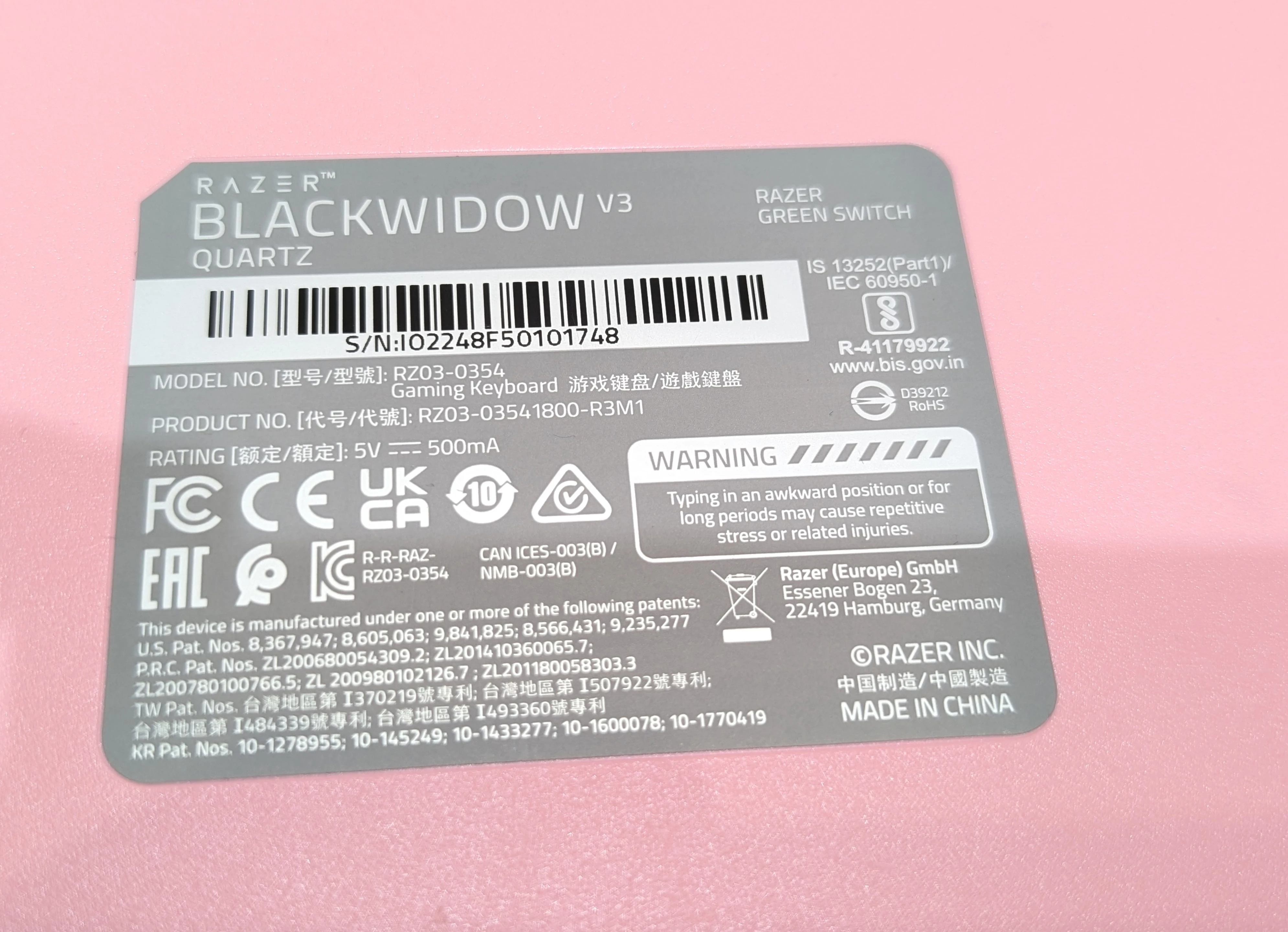 klawiatura-razer-blackwidow-v3-quartz-green-switch-kod-producenta-rz03-03540200