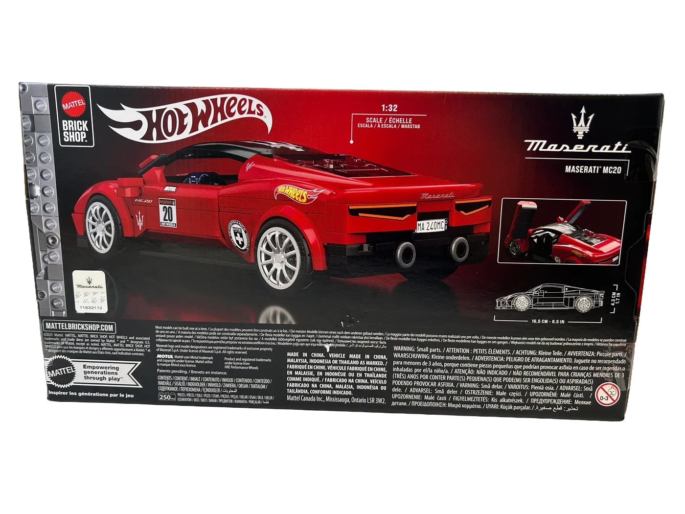 klocki-hot-wheels-speed-series-maserati-mc20-250-elem-jfr90-ean-gtin-5907952071339