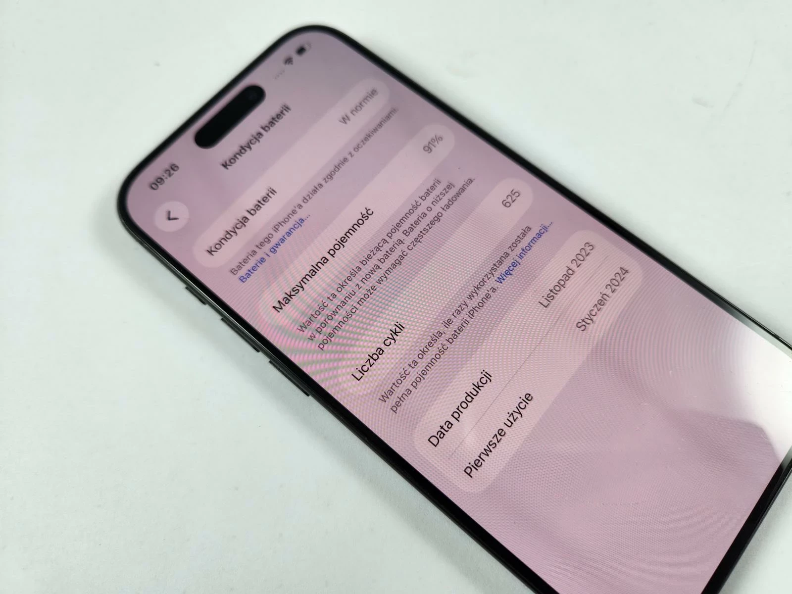 apple-iphone-15-pro-128gb-bateria-91-pojemnosc-akumulatora-3650