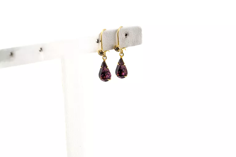 zc060-wyjatkowe-zlote-kolczyki-z-fioletowymi-cyrkoniami-lezkami-zloto-375-stan-11323-2