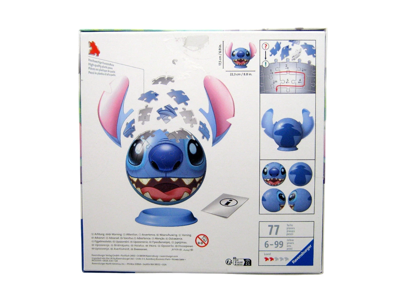 ravensburger-puzzle-ball-disney-stitch-puzzle-3d-ean-gtin-4005556115747