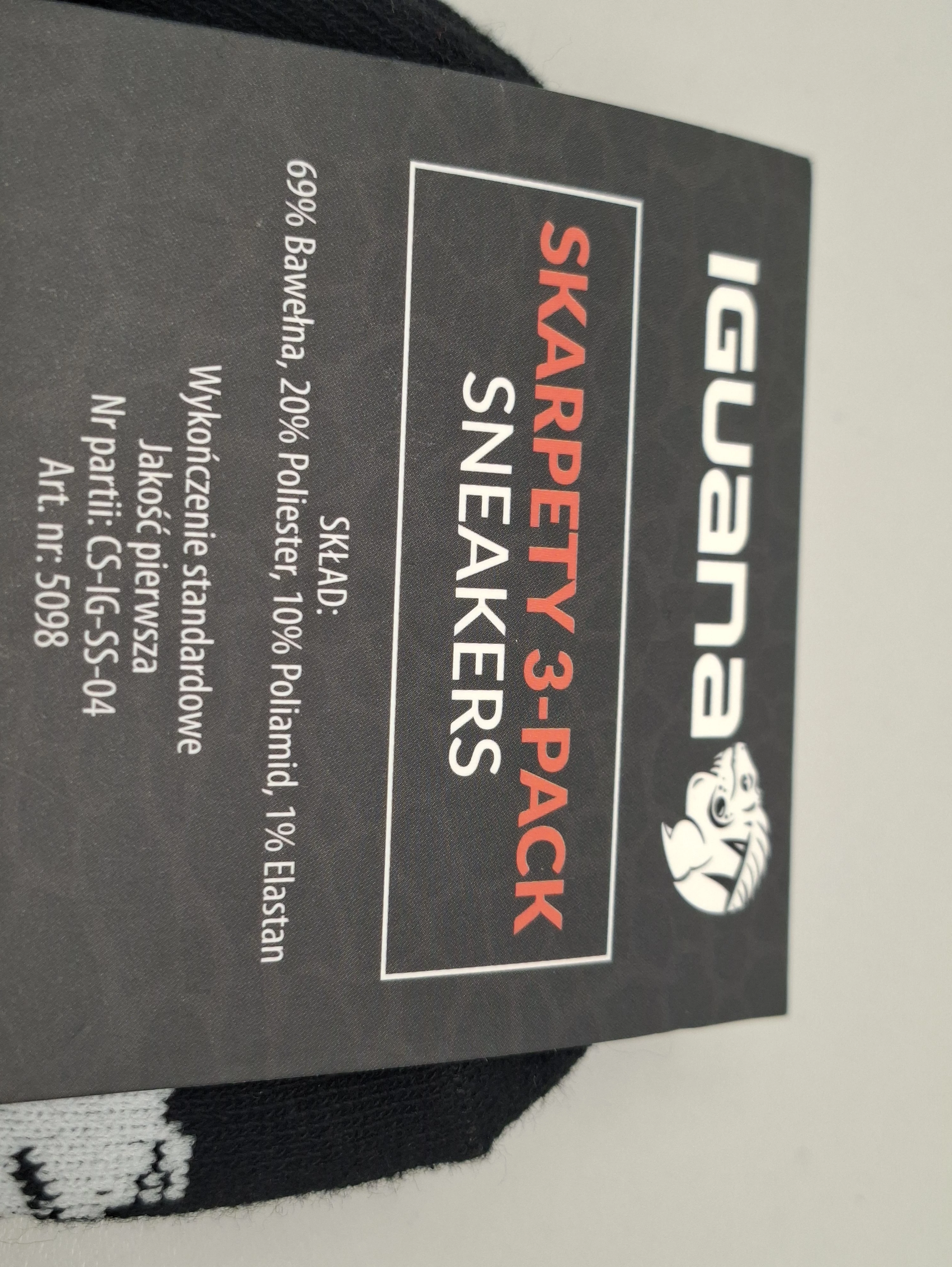 iguana-skarpetki-czarny-rozmiar-39-42-stan-11323-2