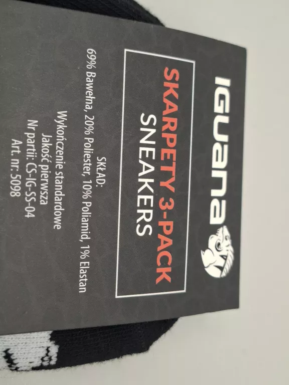 iguana-skarpetki-czarny-rozmiar-39-42-stan-11323-2