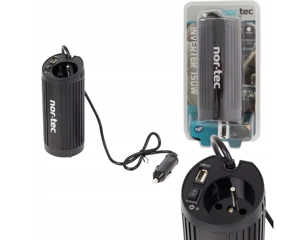 przetwornica-napiecia-nor-tec-150-w-12-v-z-gniazdem-usb-i-230-v-kupiecka-66a-zielona-gora