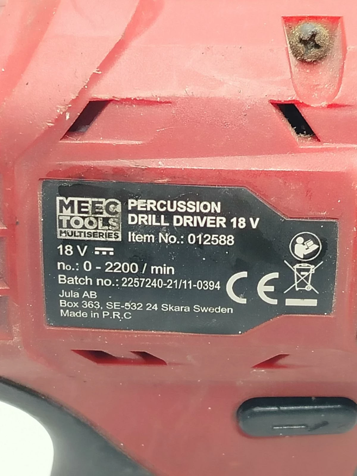 wkretarka-meec-tools-18v-aku-40-ah-brak-ladowarki-stan-11323-2