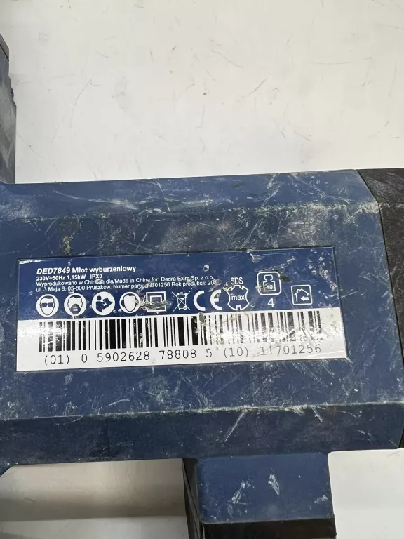 mlot-wyburzeniowy-udarowy-dedra-ded7849-1150w-komplet-stan-11323-2