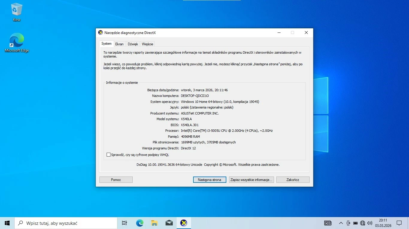 laptop-asus-x540l-1560-intel-i3-5005u-4gb-256gb-ssd-pojemnosc-dysku-256