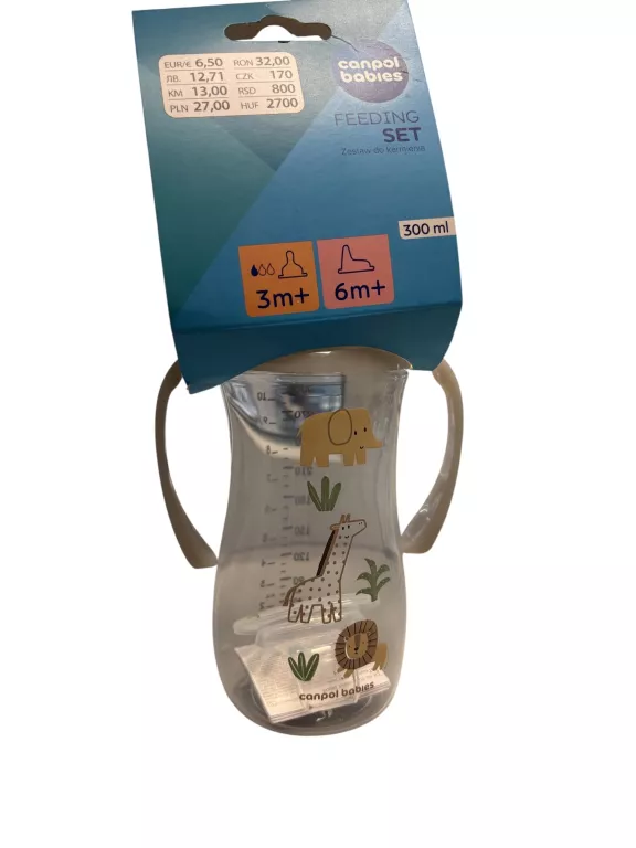 canpol-butelka-antykolkowa-ze-swiecacymi-uchwytami-12m-300ml-jednosci-22-sj-zielona-gora