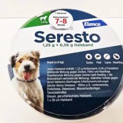 SERESTO- OBROŻA PRZECIW PCHŁOM I KLESZCZOM DLA PSA PONIŻEJ 8 KG 38 CM