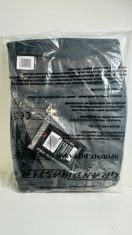 spodnie-robocze-do-pasa-siwe-monterskie-wzmacniane-grand-master-grey-50-stan-11323-2