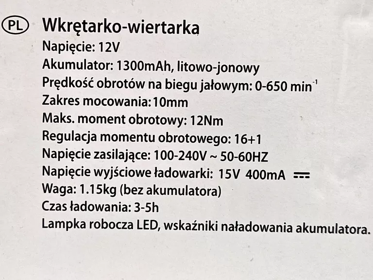 wkretarka-prowerk-tools-015643-12v-13ah-ladowarka-ean-gtin-5901299015643