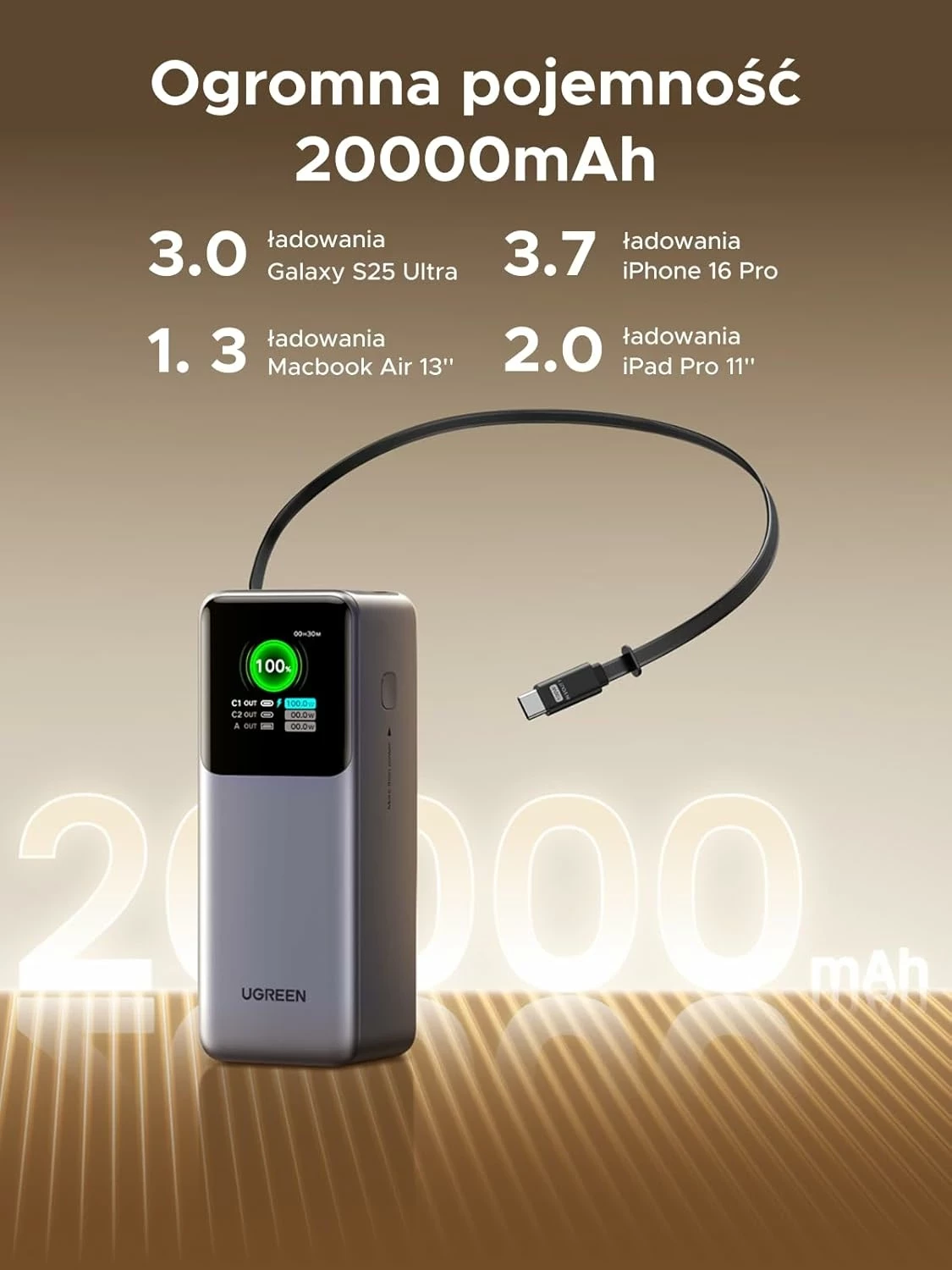 powerbank-20000mah-ugreen-pb726-usb-usb-c-165w-ze-zwijanym-kablem-kod-producenta-6917944623469